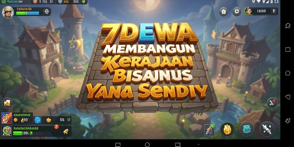 Screenshot gameplay 7DEWA menampilkan proses membangun bisnis Tycoon yang menarik.