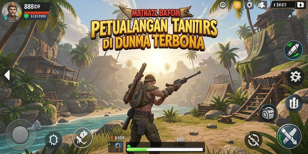 Screenshot utama 888IDR menampilkan momen petualangan di dunia terbuka.