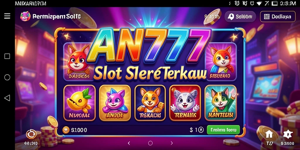 Gameplay AN777 yang seru dan mendebarkan dalam permainan Slot.