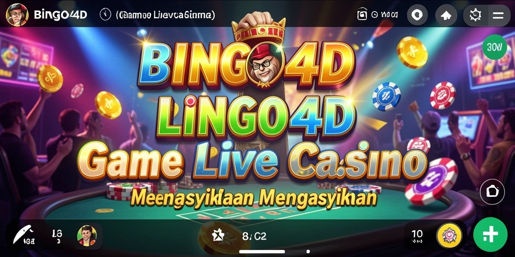 Tampilan gameplay seru dari BINGO4D Live Casino.