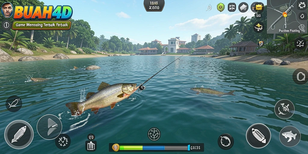 Tampilan langsung gameplay BUAH4D dengan pengalaman memancing yang mengasyikkan.