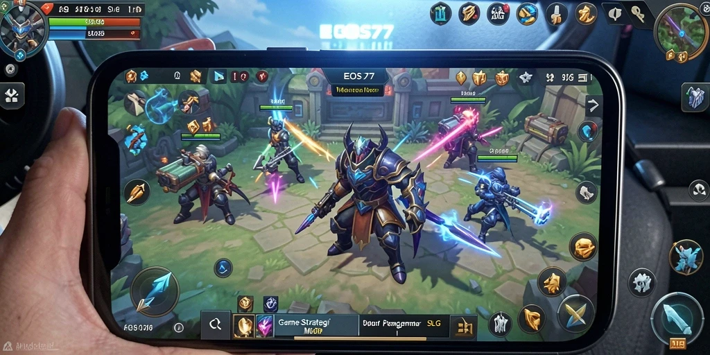 Gameplay mendebarkan dengan strategi mendalam di EOS77.