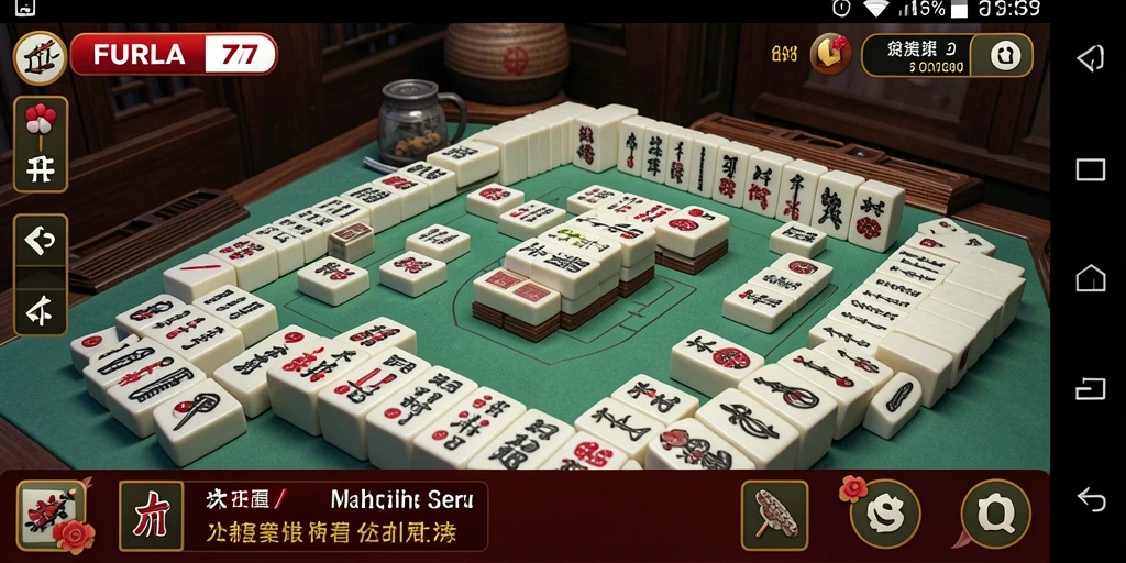 Tampilan gameplay FURLA77 menunjukkan keseruan bermain Mahjong.