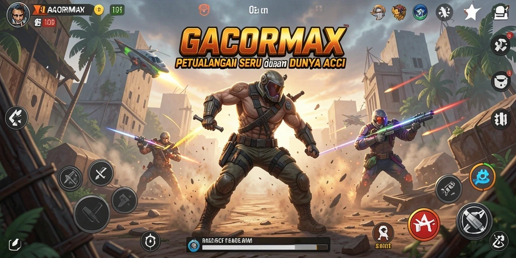 Tampilan gameplay <strong>GACORMAX</strong> yang menegangkan dan penuh aksi.