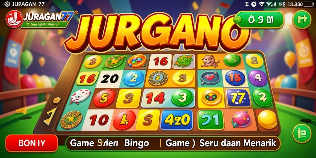 Screenshot gameplay JURAGAN77 yang menampilkan keseruan bermain Bingo.