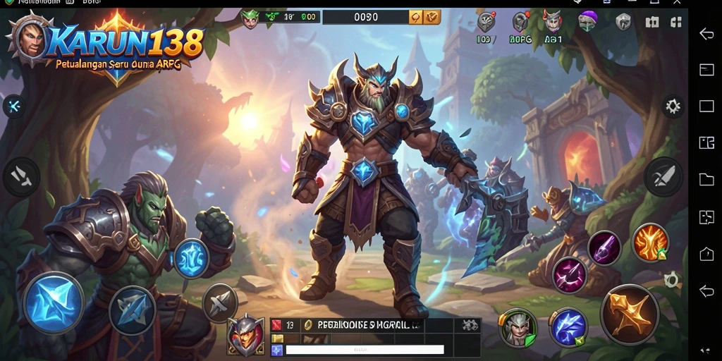 Menampilkan serunya gameplay ARPG di KARUN138 dengan pertempuran dan petualangan.