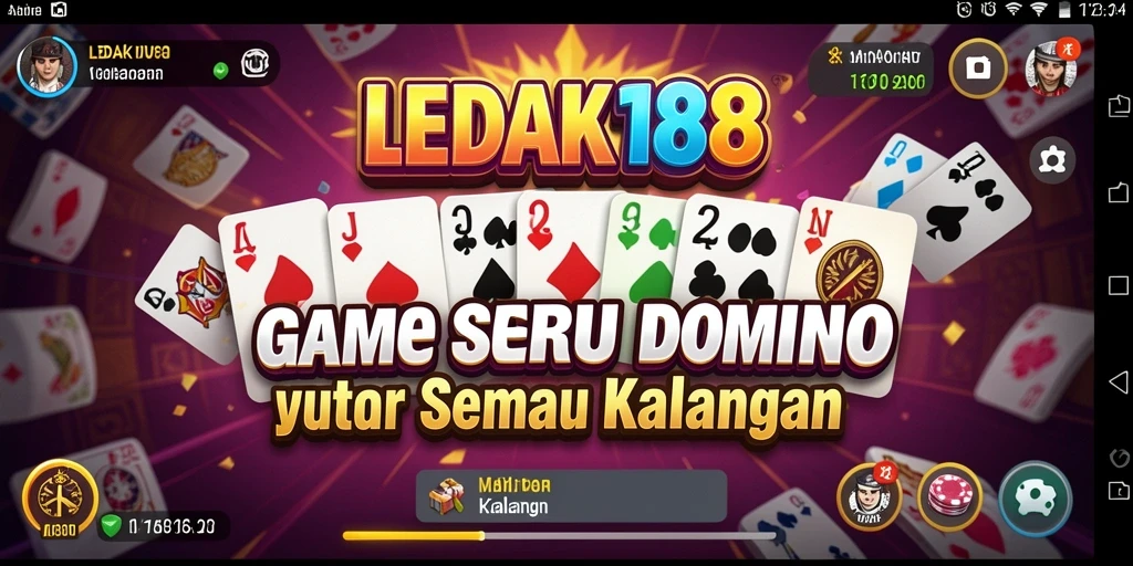 Tampilan gameplay Domino yang penuh aksi dan seru.