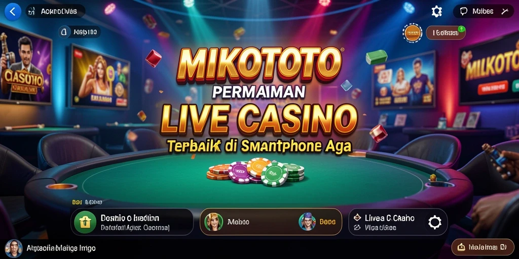 Tampilan menarik gameplay Live Casino MIKOTOTO yang memukau.