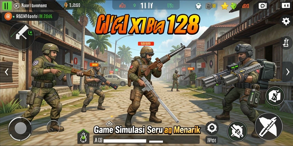 Gameplay OLX128 dengan simulasi kehidupan yang realistis.