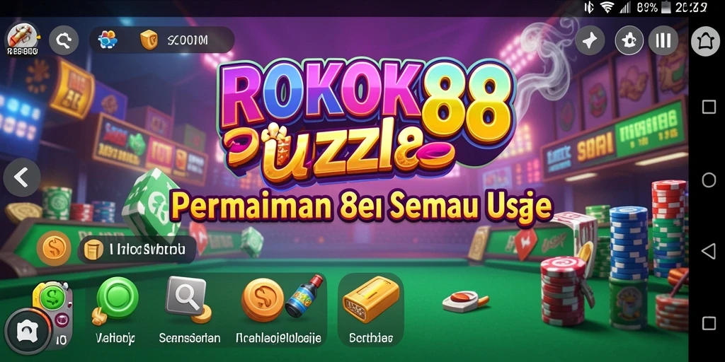 Tampilan gameplay ROKOK88 yang menarik dan menantang.