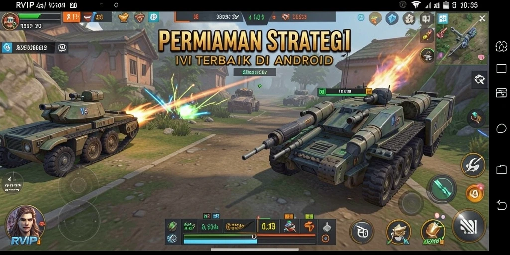 Tampilan gameplay RVIP yang epik dan strategis.