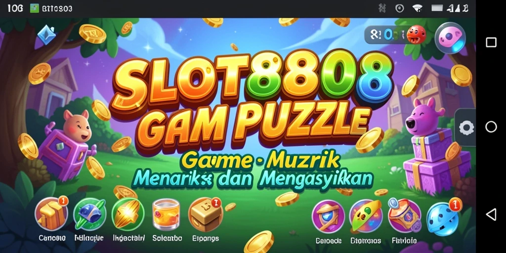 Tangkapan layar gameplay SLOT8808 yang menampilkan tantangan puzzle.