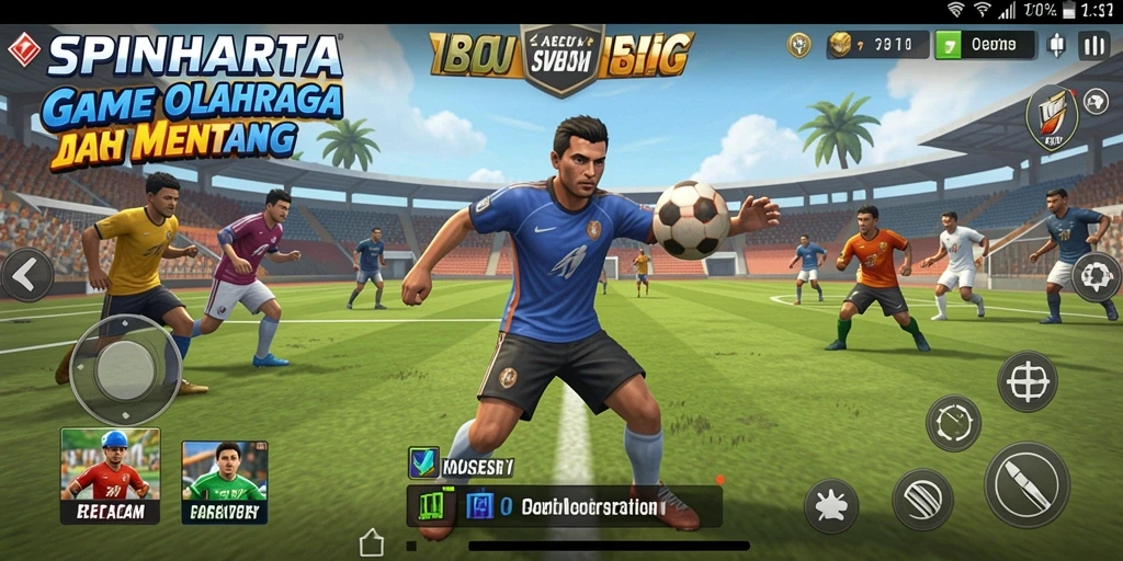 Tampilan gameplay seru SPINHARTA mengundang adrenalin tinggi.