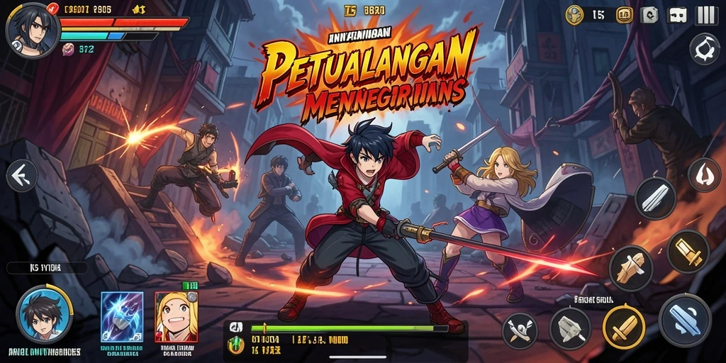 Tampilan gameplay menarik dari T6 dengan karakter Anime.