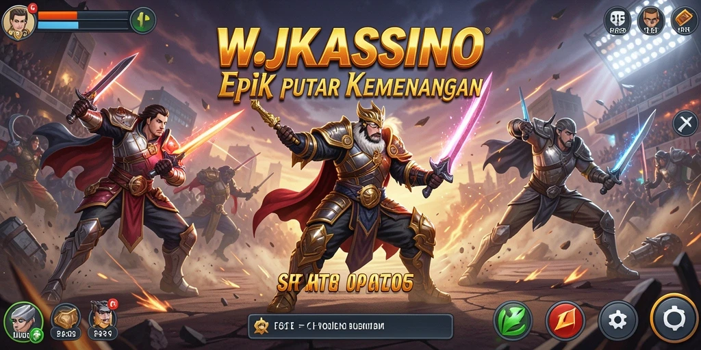 Screenshot gameplay Battle Royale WJKASINO menampilkan aksi mendebarkan.